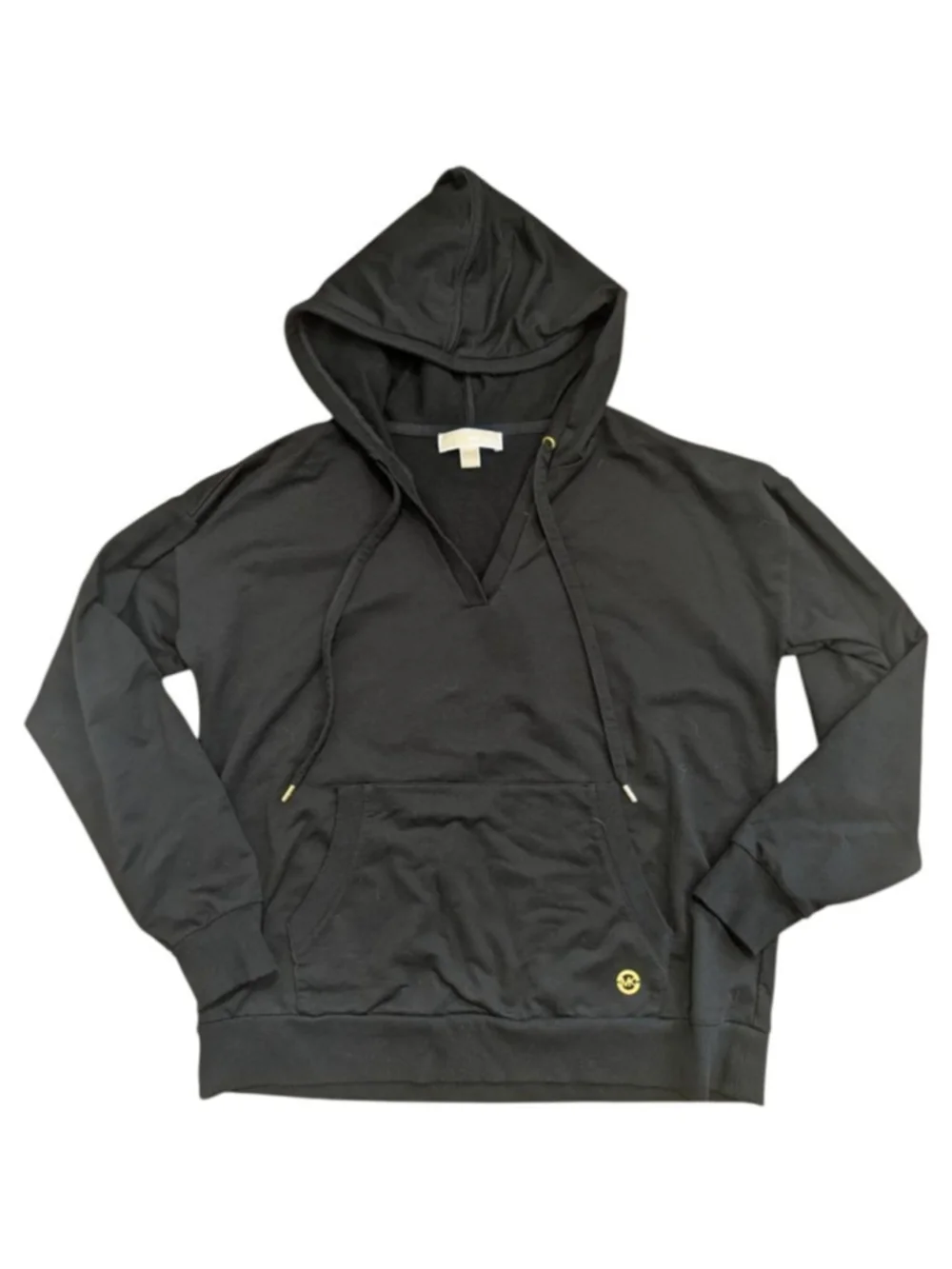 Michael Kors Black Hoodie Large Gold Accents